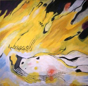 "Workin' Bird" Oil on Canvas 4ftx4ft